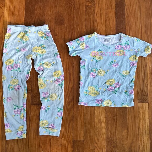 Place Other - The Children's Place Girls Floral Pajama Set Size 6x/7 Cozy Snug Fit